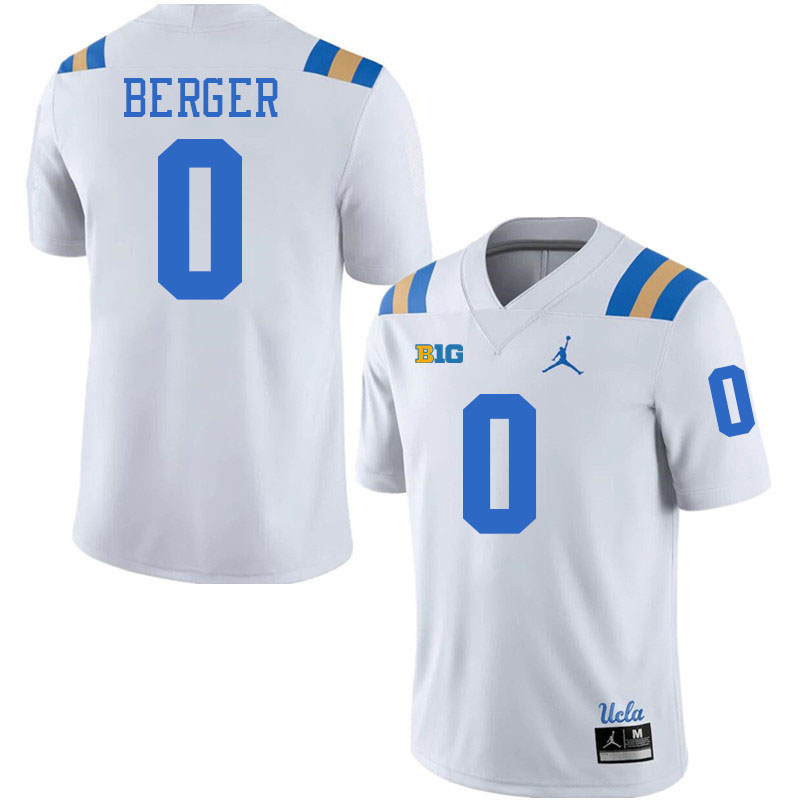 Jalen Berger UCLA Jersey,UCLA Bruins #0 Jalen Berger Jersey Youth College Football Uniforms-White